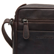 Brown Leather Crossbody Bag Laveno, product view 3