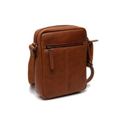 Cognac Leather Crossbody Bag Laveno, detail view 5