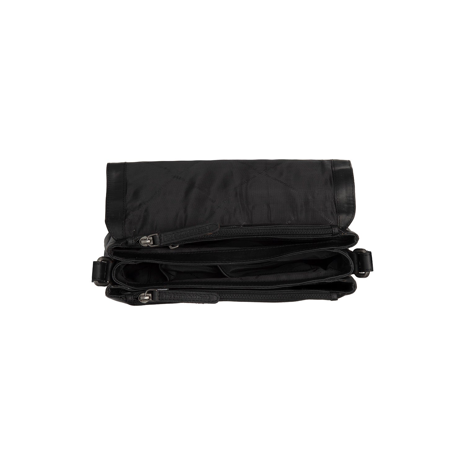 Black Leather Crossbody Bag Laverton, detail view 1