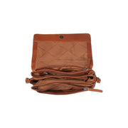 Cognac Leather Crossbody Bag Laverton, detail view 1