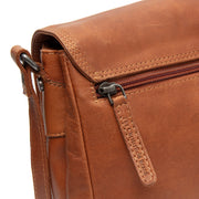 Cognac Leather Crossbody Bag Laverton, detail view 3