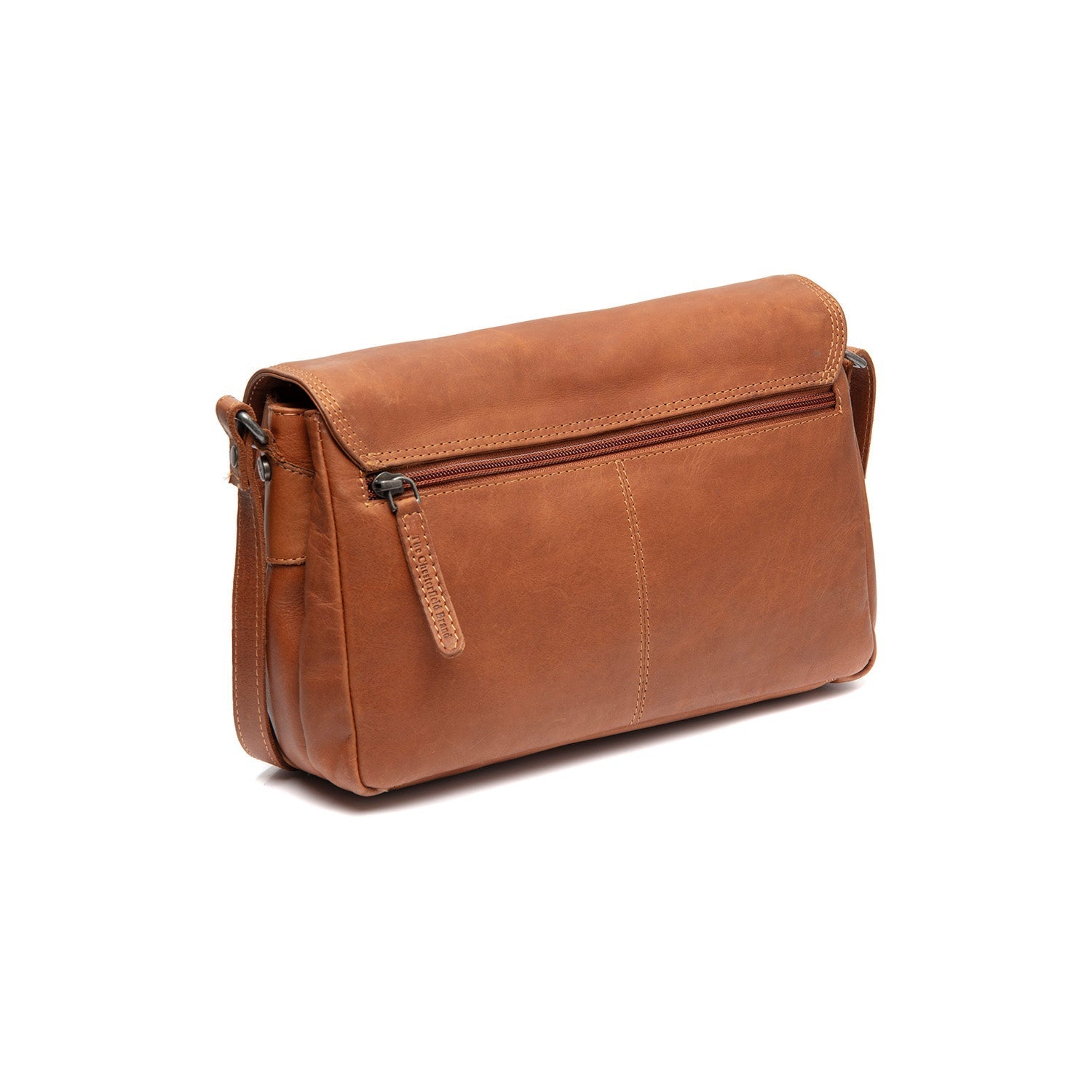 Cognac Leather Crossbody Bag Laverton, detail view 4