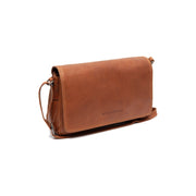 Cognac Leather Crossbody Bag Laverton, front view
