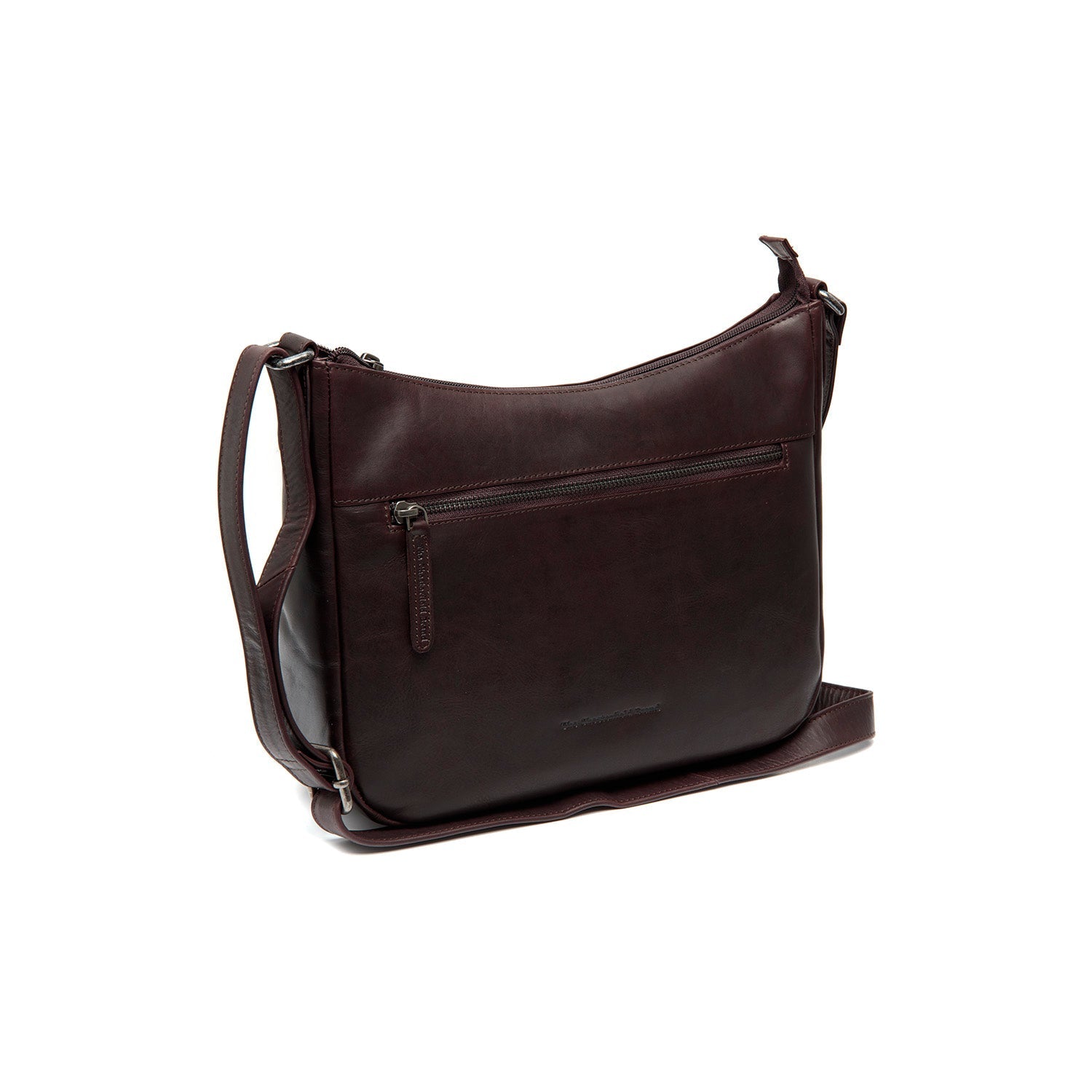 Brown Leather Crossbody Bag Loraine, front view