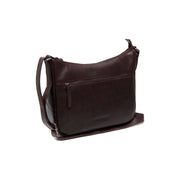 Brown Leather Crossbody Bag Loraine, front view