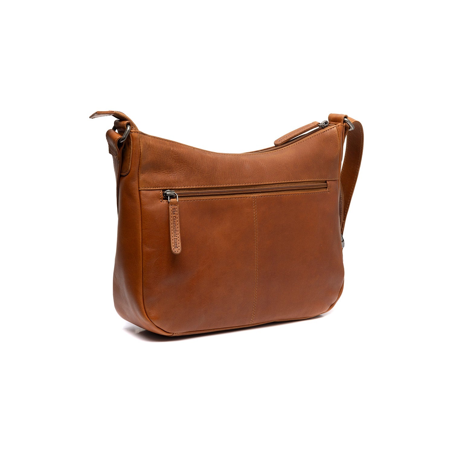 Cognac Leather Crossbody Bag Loraine, detail view 4