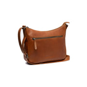 Cognac Leather Crossbody Bag Loraine, front view