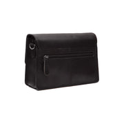 Black Leather Crossbody Bag Lucca, detail view 4