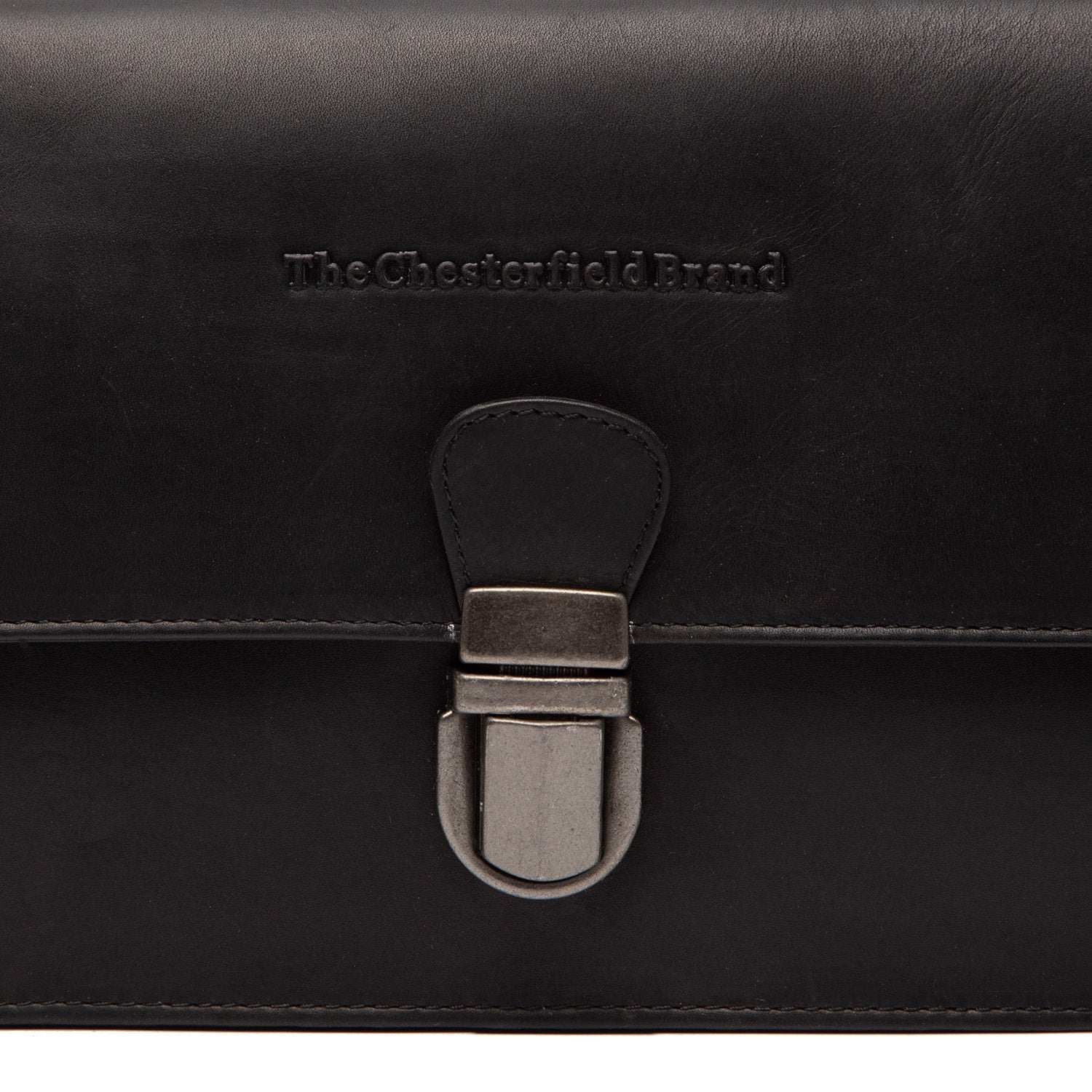 Black Leather Crossbody Bag Lucca, product view 3