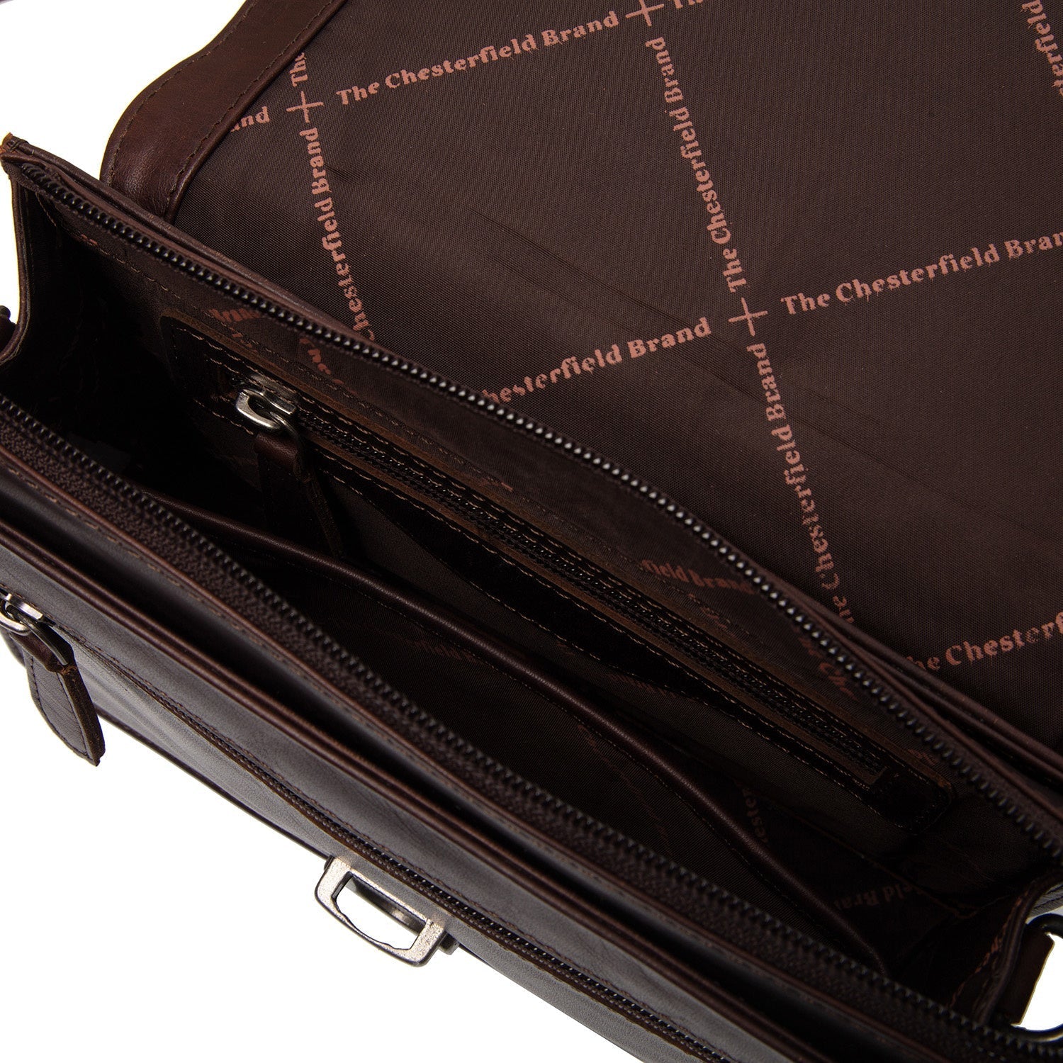 Brown Leather Crossbody Bag Lucca, detail view 1