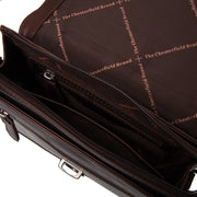 Brown Leather Crossbody Bag Lucca, detail view 1