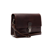Brown Leather Crossbody Bag Lucca, front view