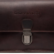 Brown Leather Crossbody Bag Lucca, product view 3