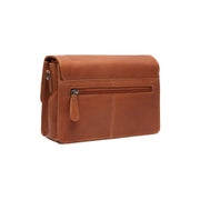 Cognac Leather Crossbody Bag Lucca, detail view 4