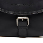 Black Leather Crossbody Bag Lucian, product view 2