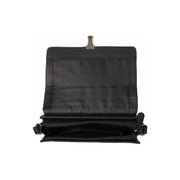 Black Leather Crossbody Bag Lunor, detail view 3