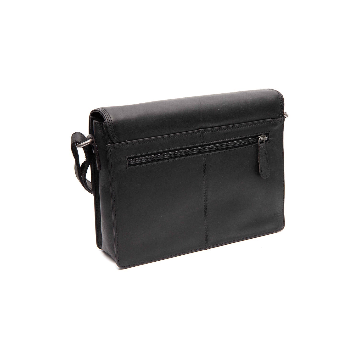Black Leather Crossbody Bag Lunor, detail view 4