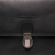 Black Leather Crossbody Bag Lunor, product view 2