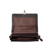 Brown Leather Crossbody Bag Lunor, detail view 3
