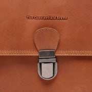 Cognac Leather Crossbody Bag Lunor, detail view 1