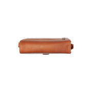 Cognac Leather Crossbody Bag Lunor, detail view 4