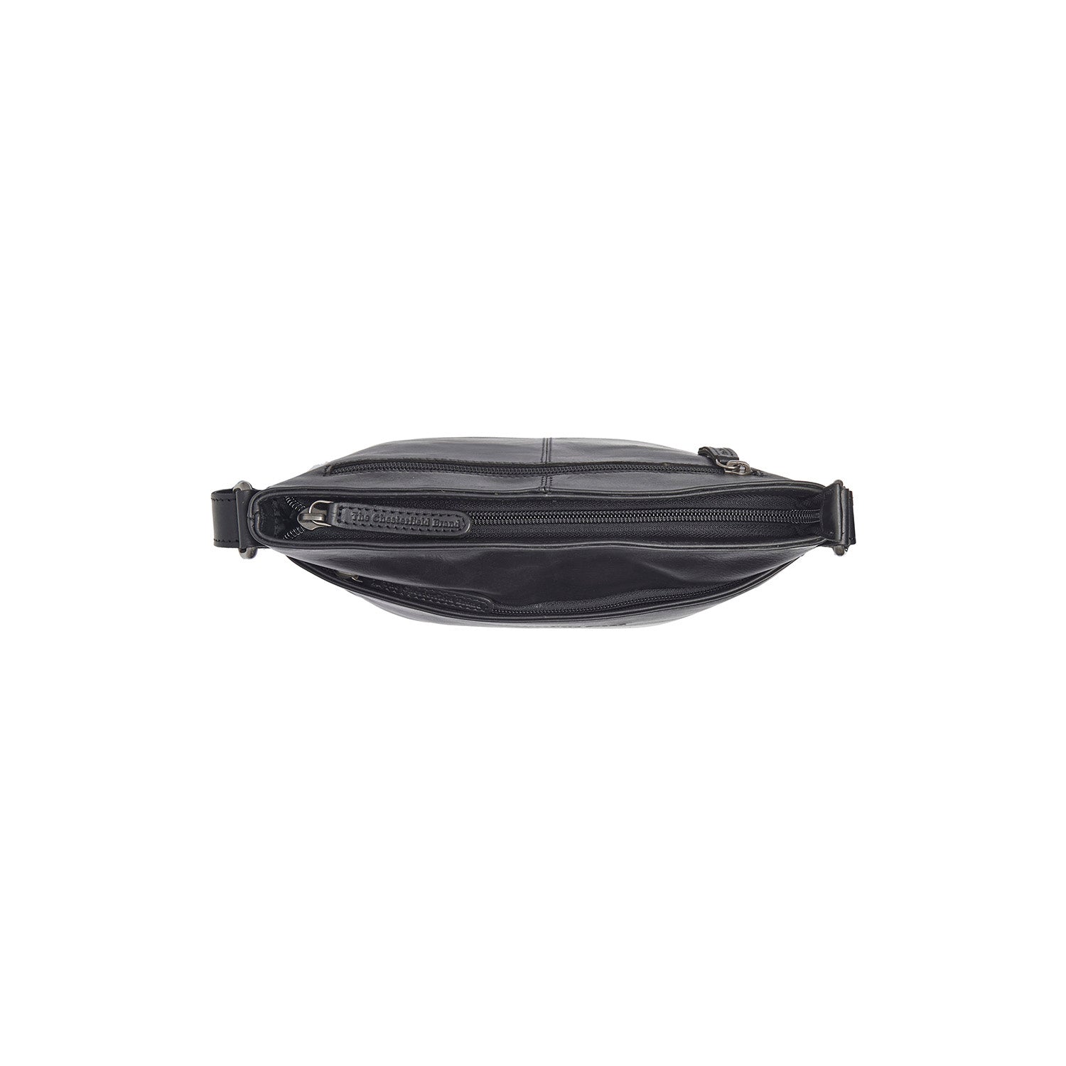 Black Leather Crossbody Bag Lunton, detail view 1