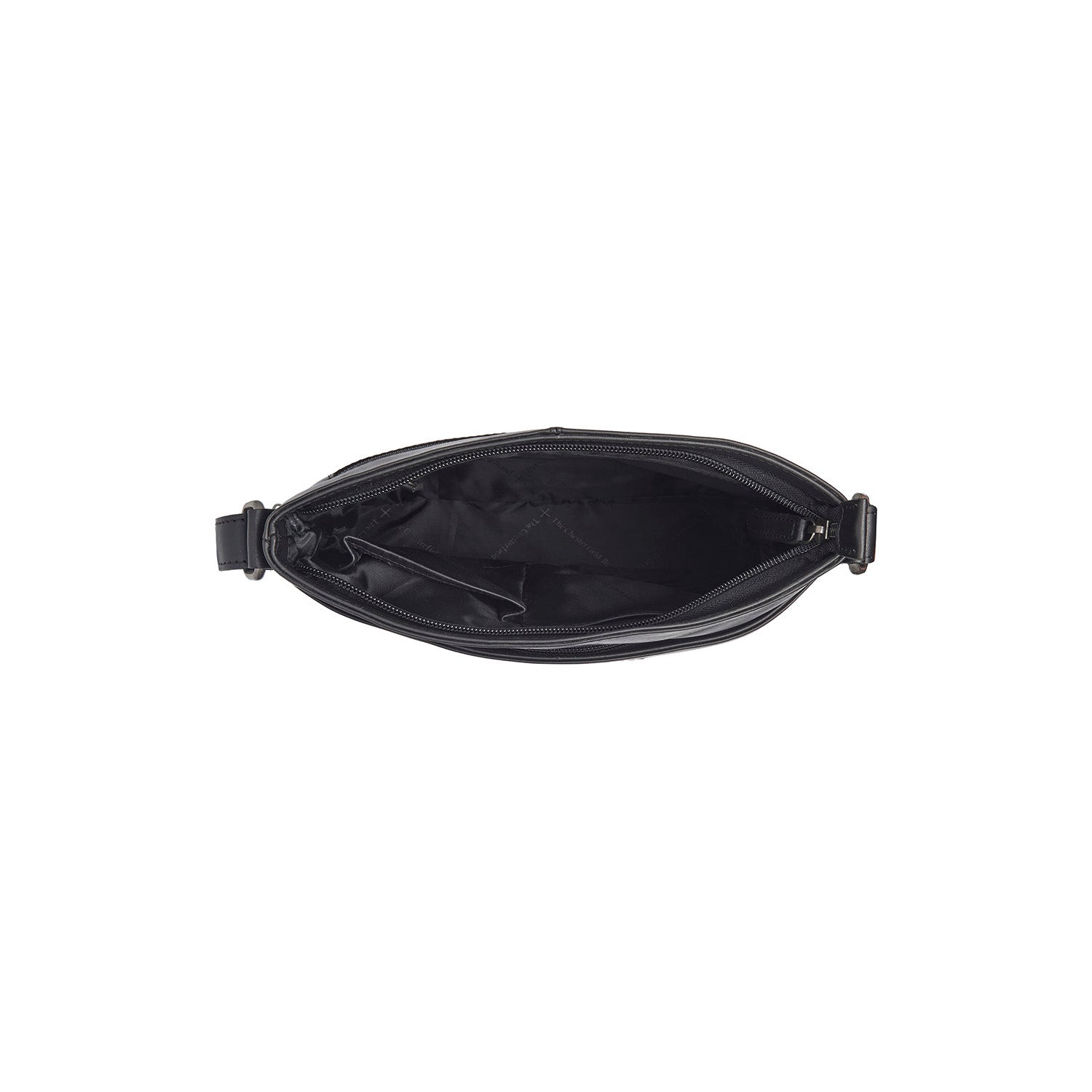 Black Leather Crossbody Bag Lunton, detail view 3