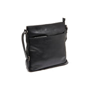 Black Leather Crossbody Bag Lunton, front view