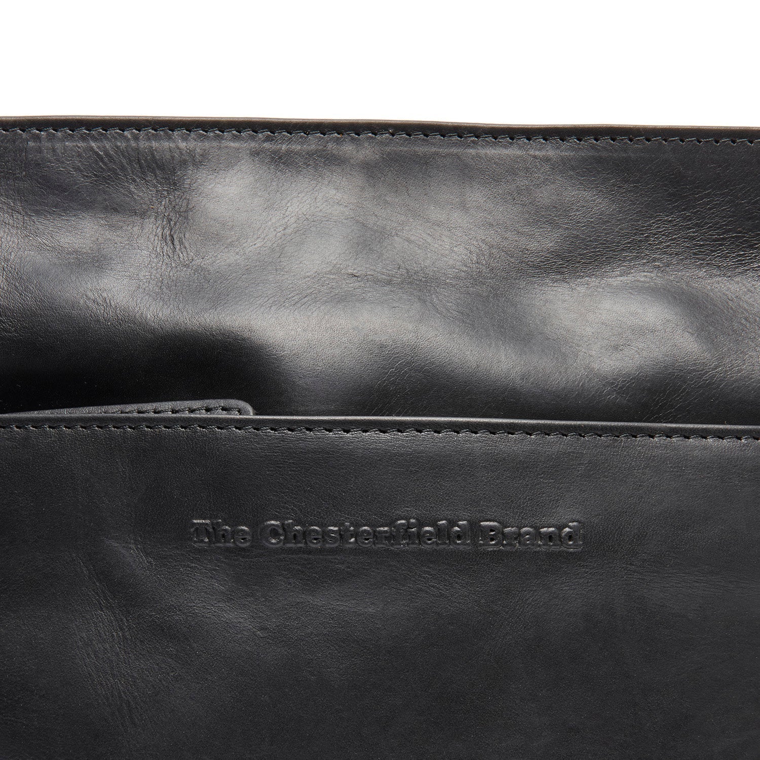 Black Leather Crossbody Bag Lunton, product view 2