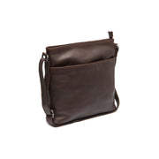 Brown Leather Crossbody Bag Lunton, front view