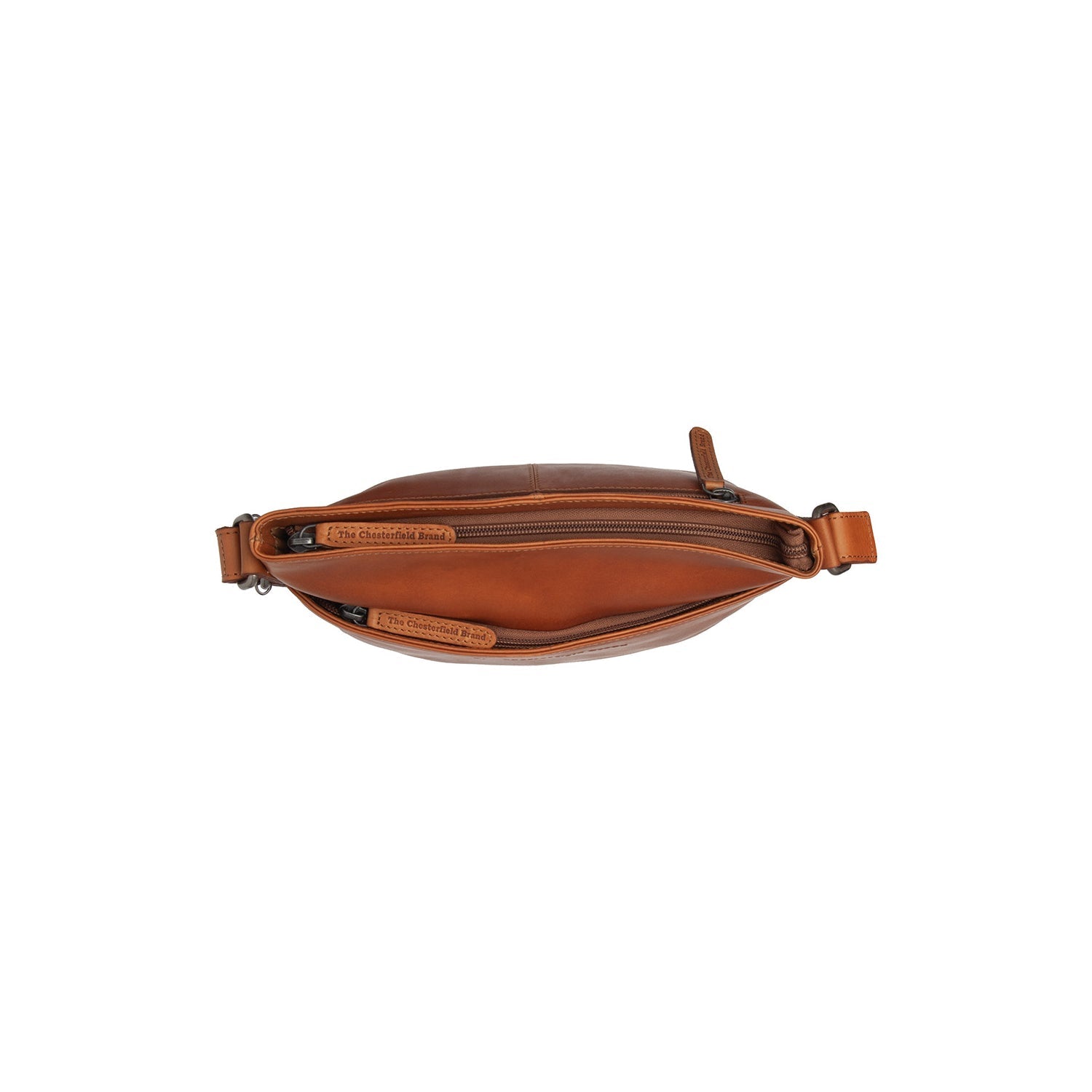 Cognac Leather Crossbody Bag Lunton, detail view 1
