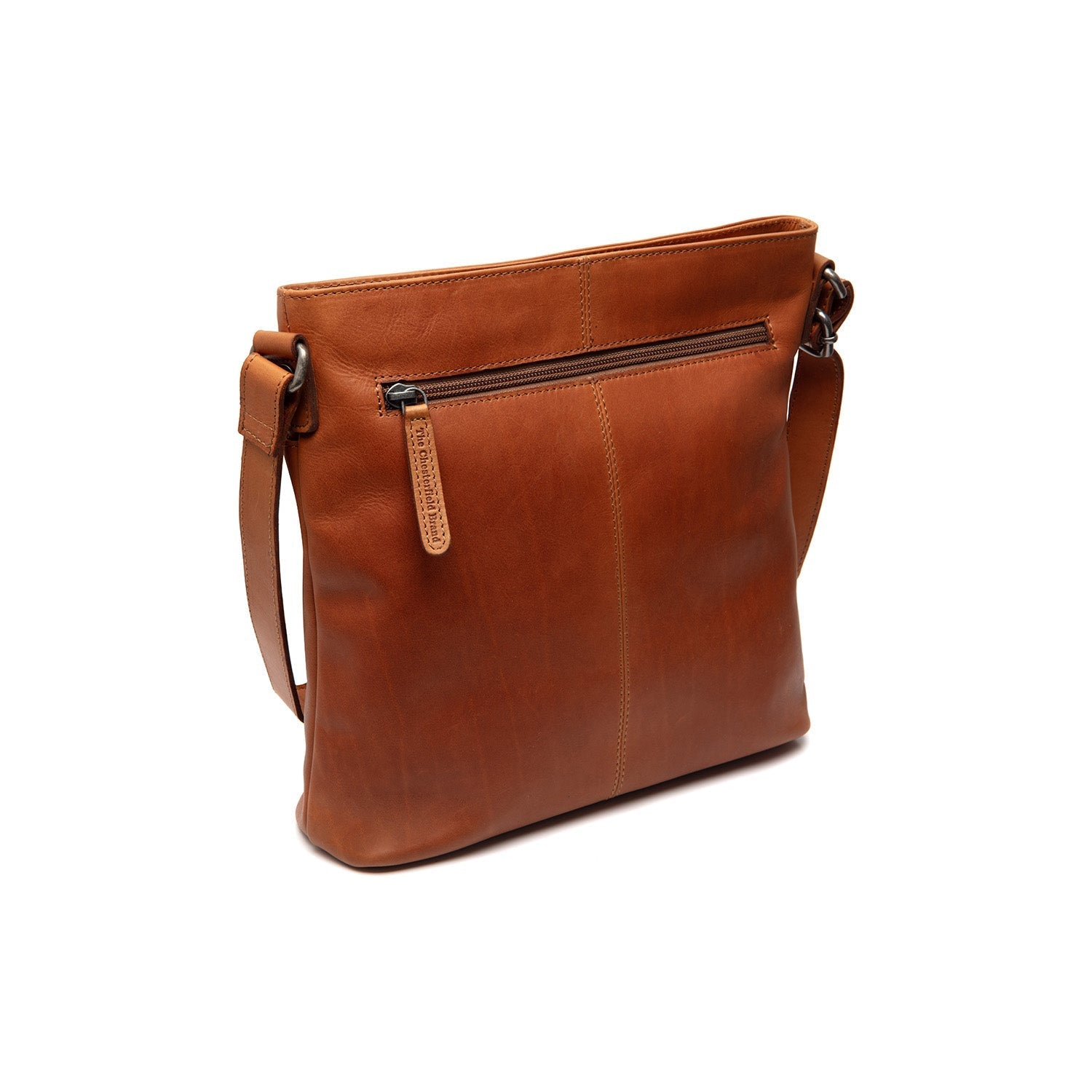 Cognac Leather Crossbody Bag Lunton, detail view 4