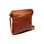 Cognac Leather Crossbody Bag Lunton, front view