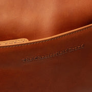 Cognac Leather Crossbody Bag Lunton, product view 2