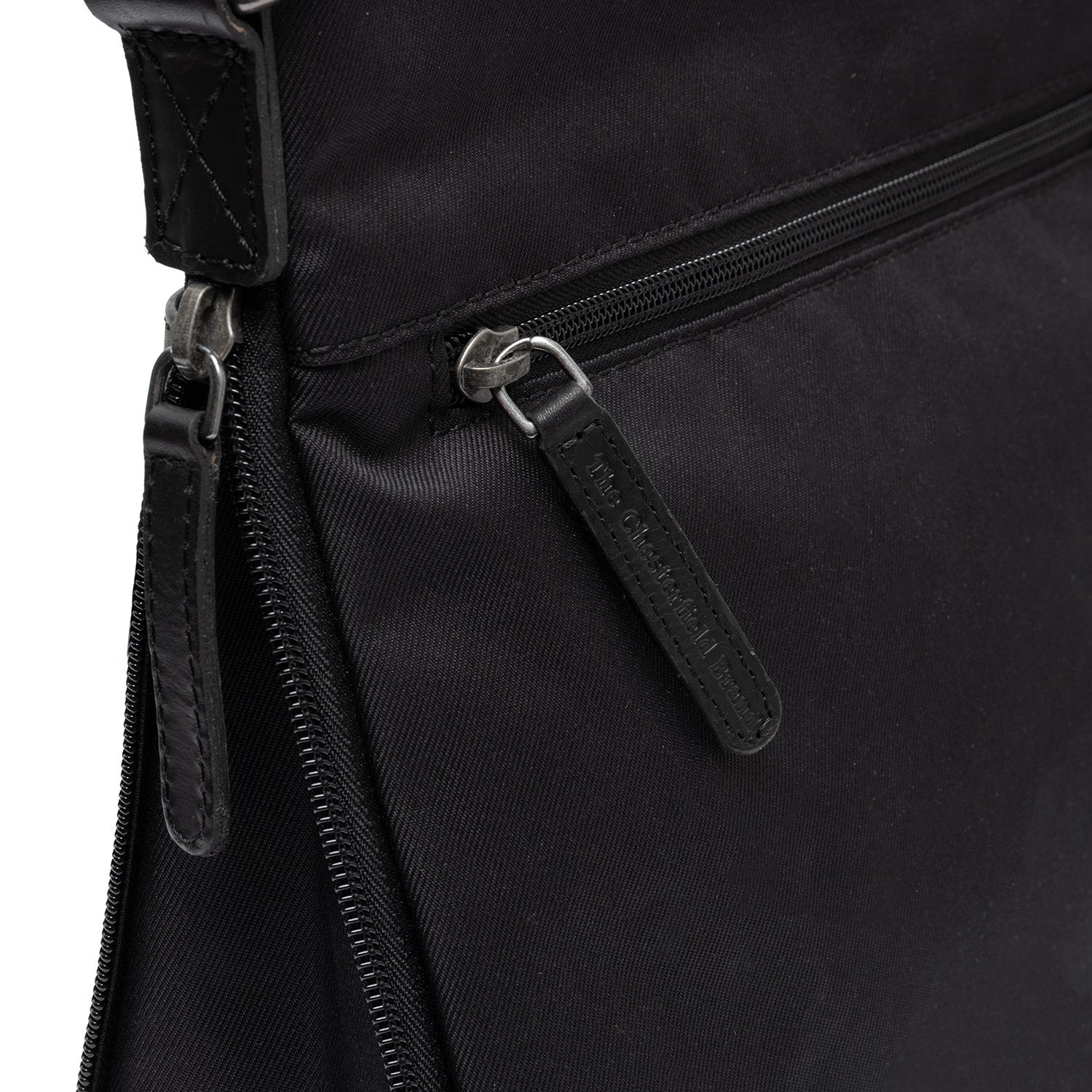 Black Leather Crossbody Bag Malmo, product view 2