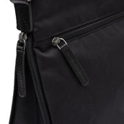 Black Leather Crossbody Bag Malmo, product view 2