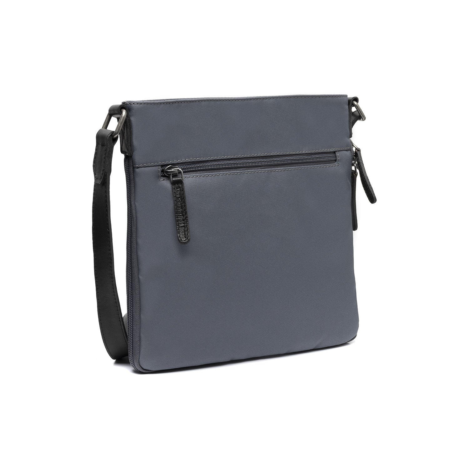 Light Grey Leather Crossbody Bag Malmo, detail view 4