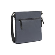 Light Grey Leather Crossbody Bag Malmo, detail view 4