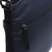 Navy Leather Crossbody Bag Malmo, detail view 3