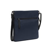 Navy Leather Crossbody Bag Malmo, detail view 4