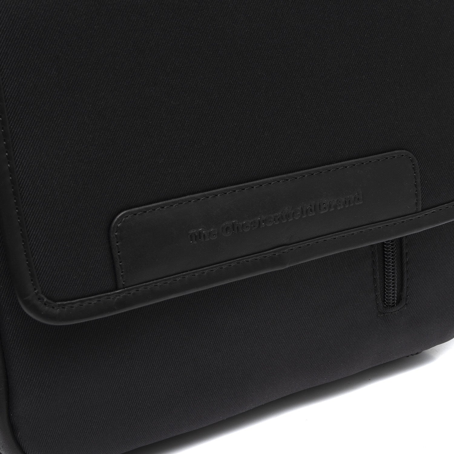 Black Leather Crossbody Bag Mikeli, detail view 3