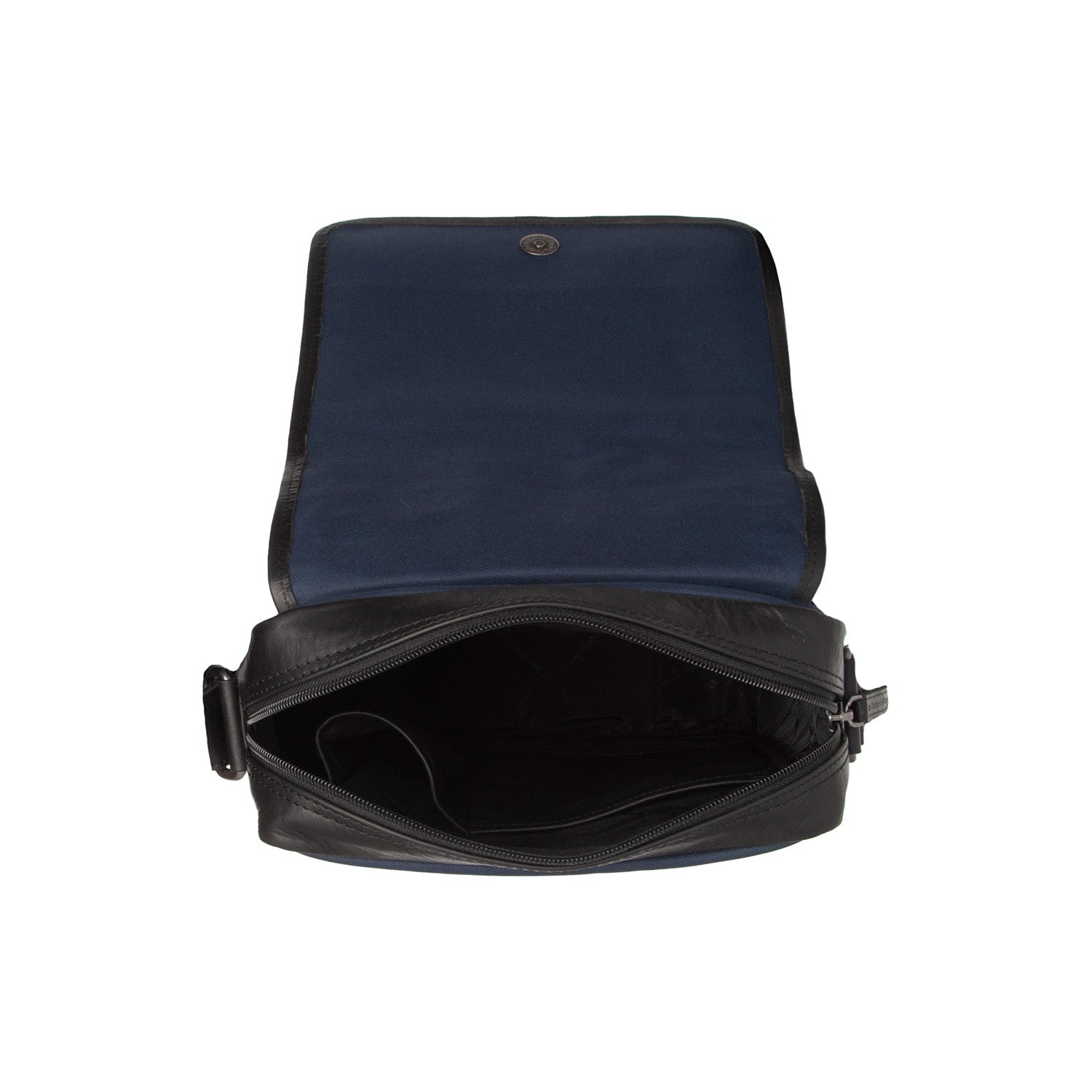 Navy Leather Crossbody Bag Mikeli, detail view 1
