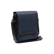 Navy Leather Crossbody Bag Mikeli, front view