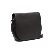 Black Leather Crossbody Bag Millie, front view