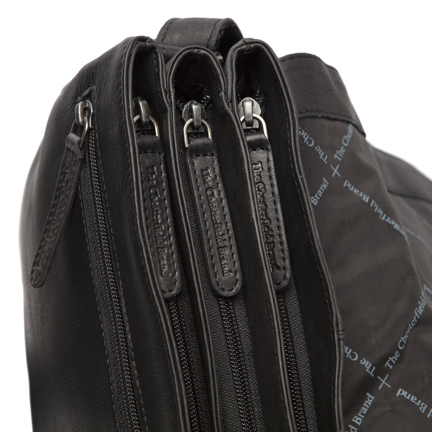 Black Leather Crossbody Bag Millie, product view 3