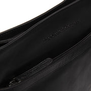 Black Leather Crossbody Bag Mirea, product view 2