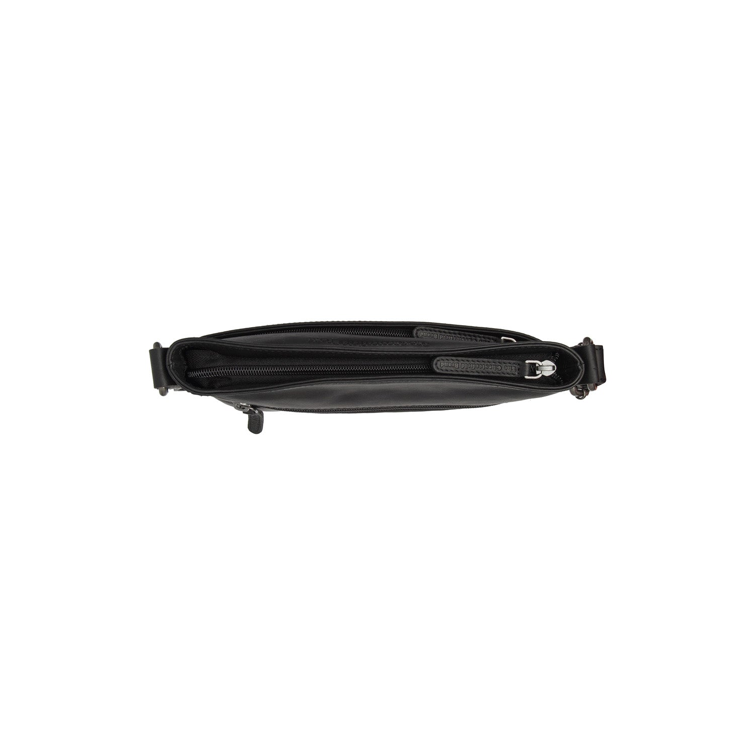 Black Leather Crossbody Bag Mirea, product view 3