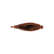 Cognac Leather Crossbody Bag Mirea, detail view 1