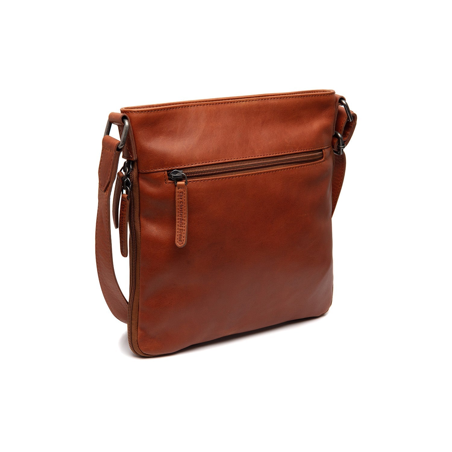 Cognac Leather Crossbody Bag Mirea, detail view 4