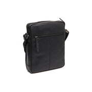 Black Leather Crossbody Bag Montira, detail view 5
